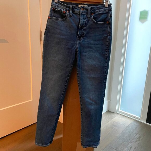J. Crew Madewell The Perfect Vintage Jean Hi Rise Med Wash Cotton Blend Sz 27 - Picture 1 of 14